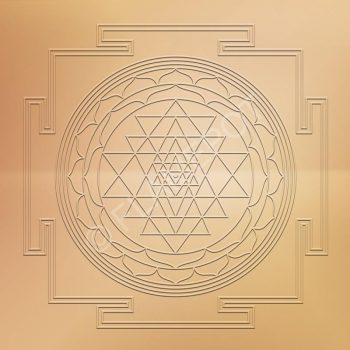 Sri Yantra - Copper <br> <span class="tsize">(4 X 4 in)</span>
