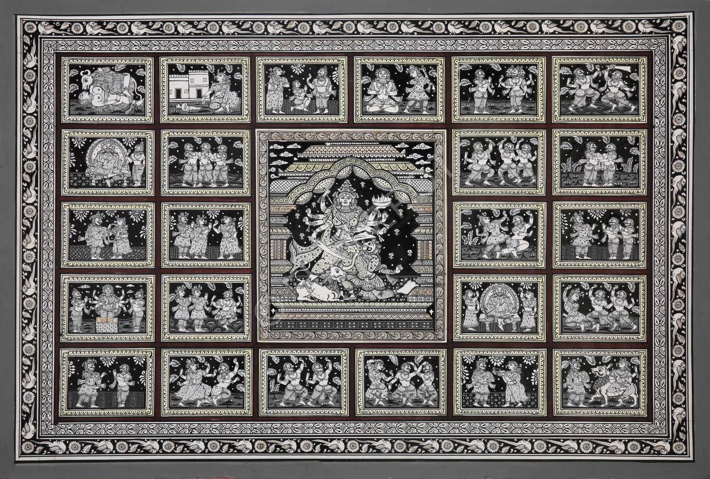 Durga Charit - Story of Durga <br> <span class="tsize">(12 X 18 in)</span>