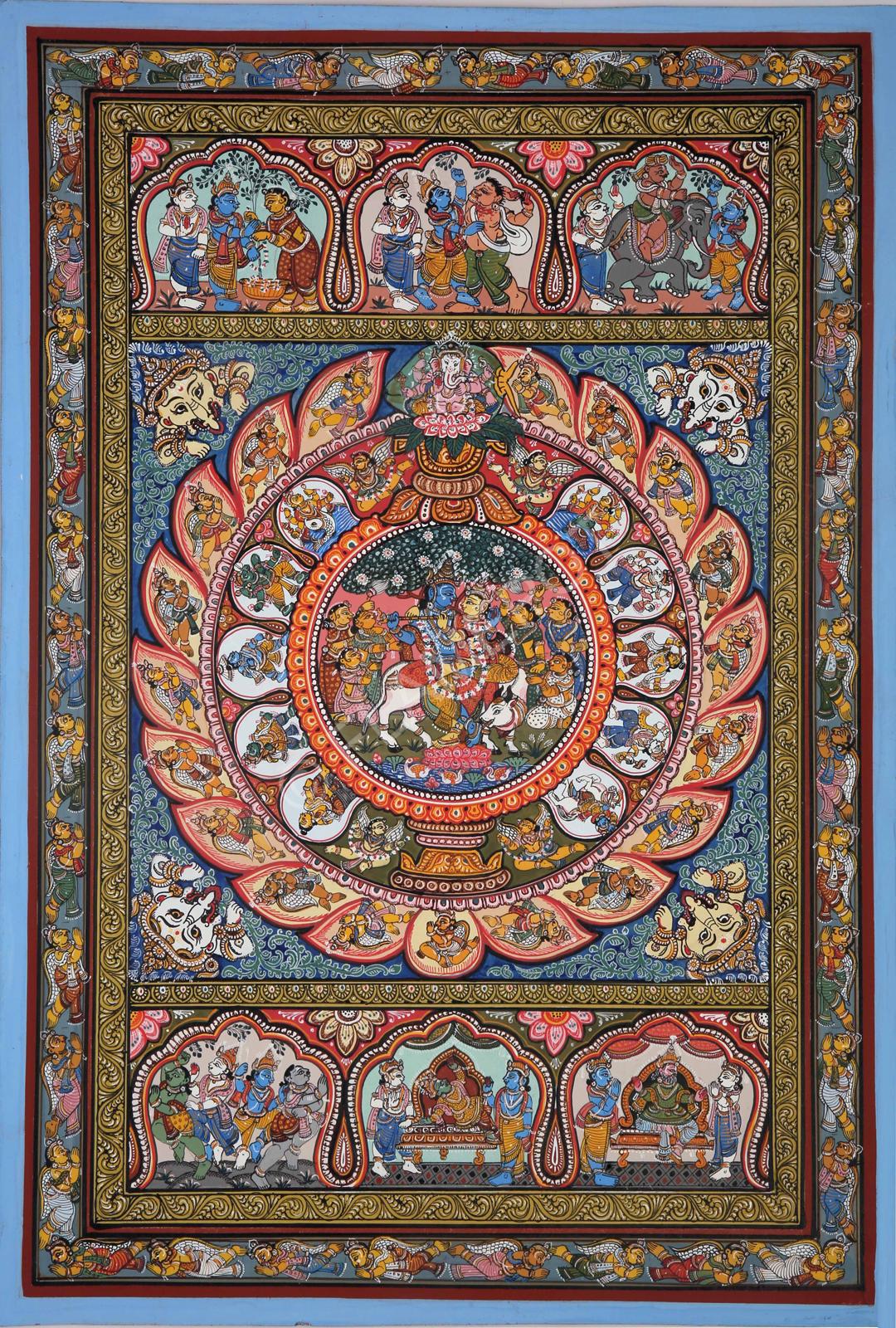 Krishna Leela <br> <span class="tsize">(19 X 13 in)</span>