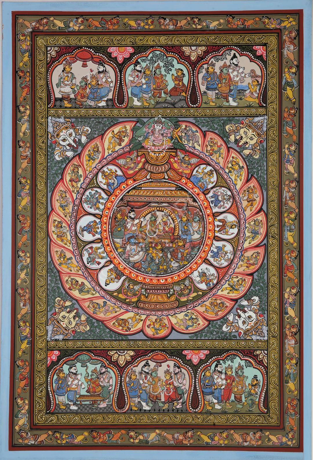 Ram Charita - Story of Lord Ram <br> <span class="tsize">(19 X 13 in)</span>