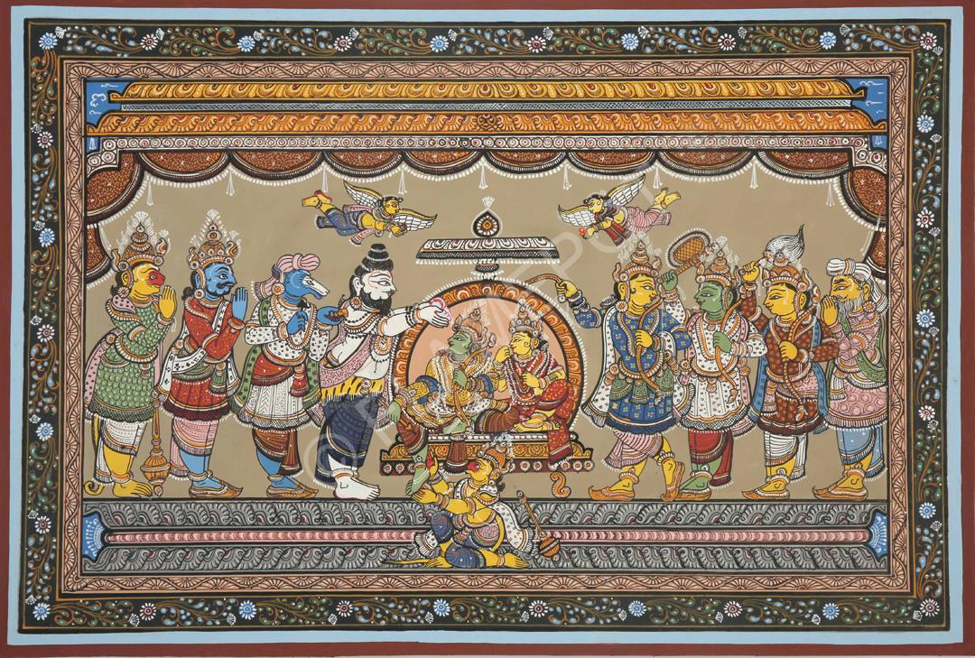 Ram Rajyabhishek <br> <span class="tsize">(18 X 12 in)</span>