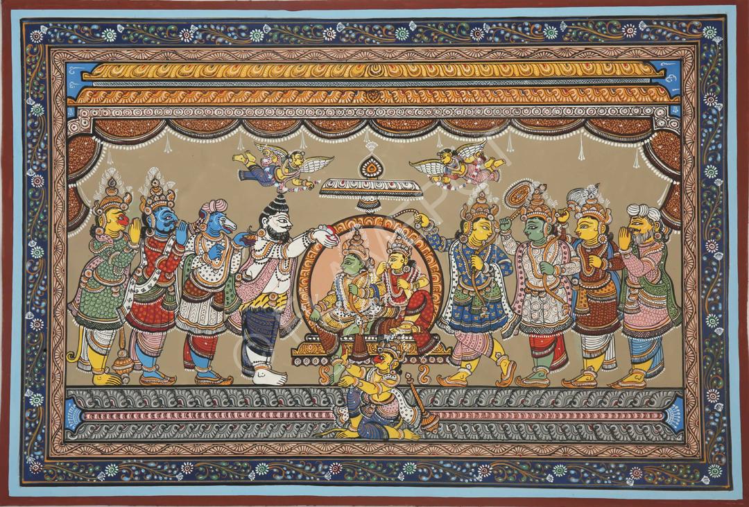 Ram Rajyabhishek <br> <span class="tsize">(18 X 12 in)</span>