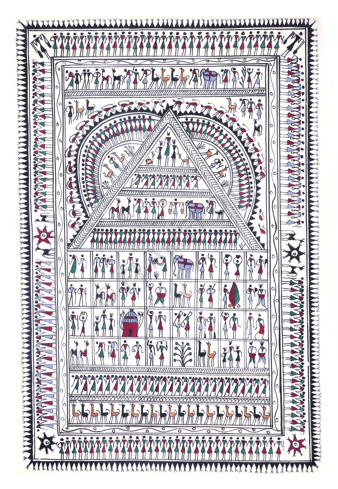 Village Life <br> <span class="tsize">(18 X 12 in)</span>