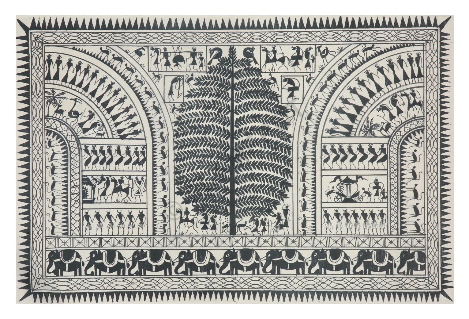 Village Life <br> <span class="tsize">(12 X 18 in)</span>