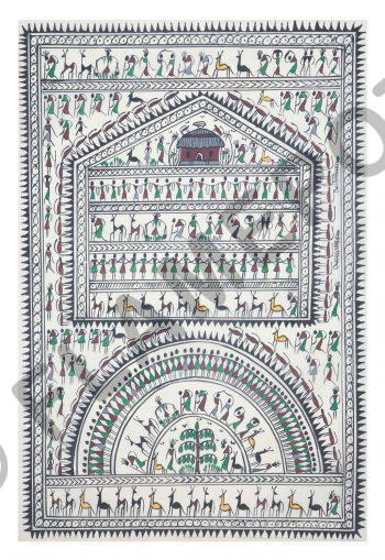 Village Life <br> <span class="tsize">(18 X 12 in)</span>