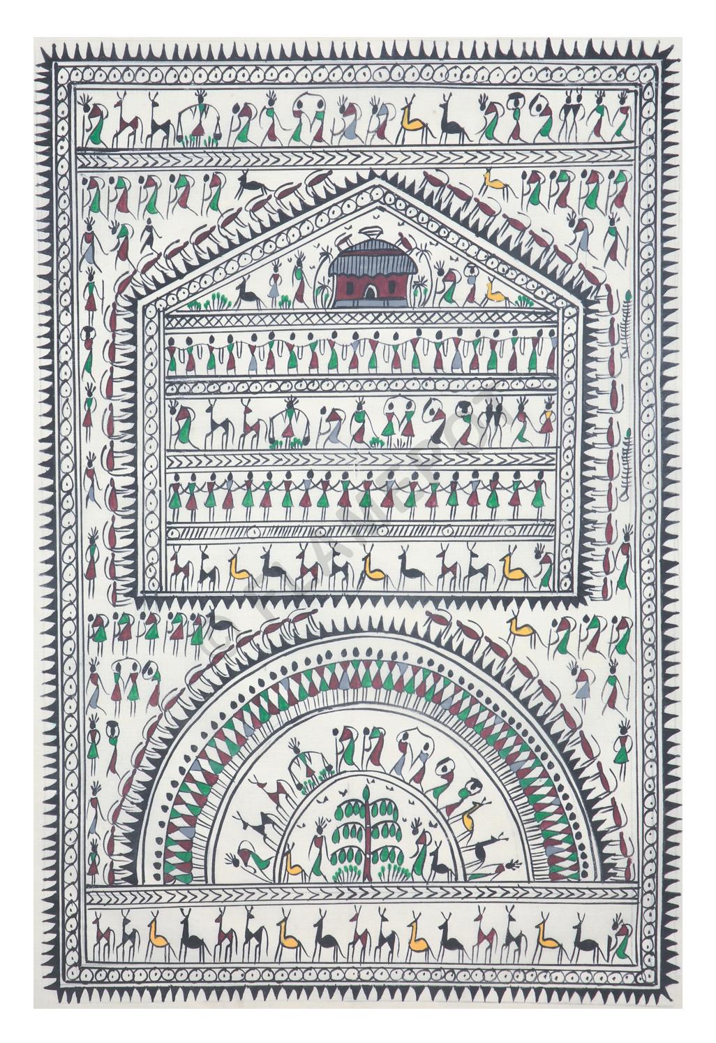 Village Life <br> <span class="tsize">(18 X 12 in)</span>