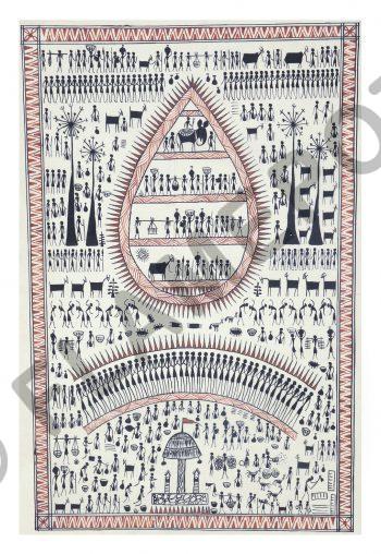 Village Life <br> <span class="tsize">(17 X 11.5 in)</span>