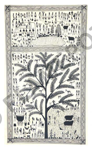 Village Life <br> <span class="tsize">(17 X 10 in)</span>