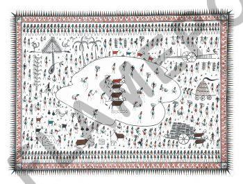 Village Life <br> <span class="tsize">(15 X 20 in)</span>