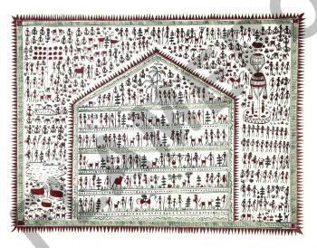 Village Life <br> <span class="tsize">(15 X 20 in)</span>