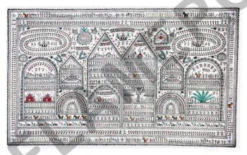 Village Life <br> <span class="tsize">(18 X 30 in)</span>