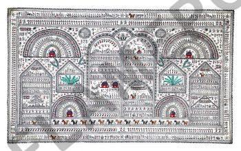 Village Life <br> <span class="tsize">(18 X 30 in)</span>