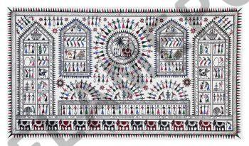 Village Life <br> <span class="tsize">(18 X 32 in)</span>