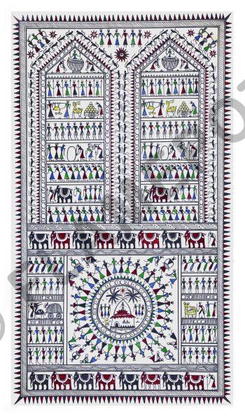 Village Life <br> <span class="tsize">(32 X 18 in)</span>