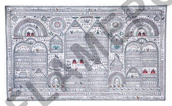 Village Life <br> <span class="tsize">(24 X 40 in)</span>