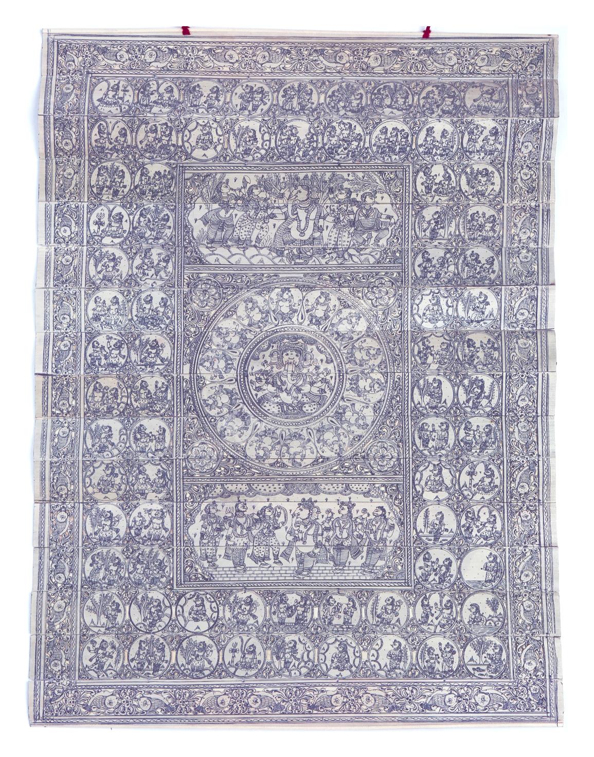 Ganesh Charit - Story of Lord Ganesh <br> <span class="tsize">(19 X 14 in)</span>