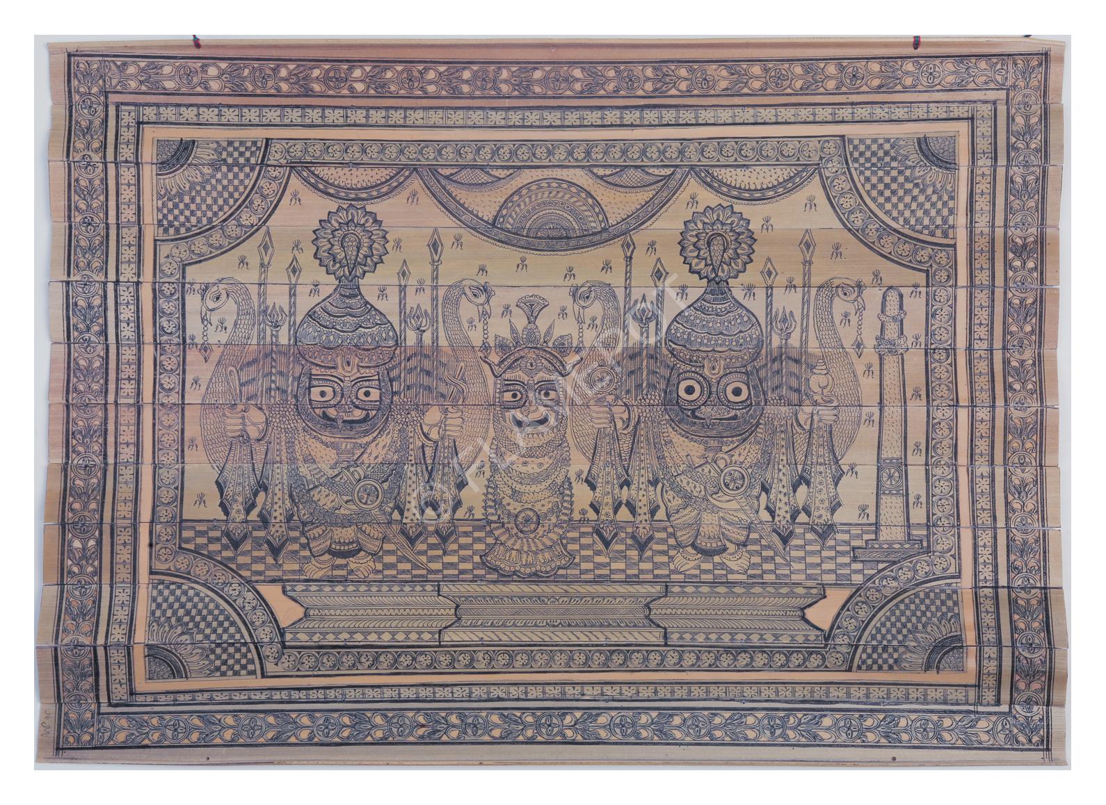 Jagannath, Subhadra, Balbhadra <br> <span class="tsize">(14 X 20 in)</span>