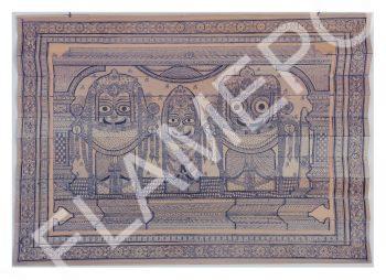 Jagannath, Subhadra, Balbhadra <br> <span class="tsize">(14 X 20 in)</span>