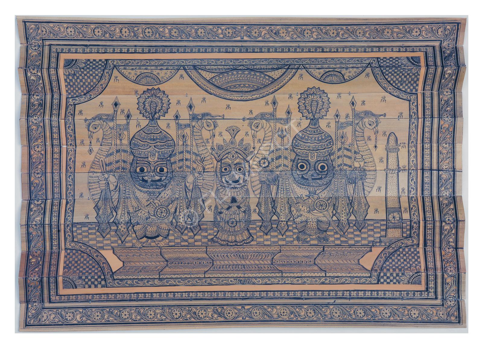 Jagannath, Subhadra, Balbhadra <br> <span class="tsize">(14 X 20 in)</span>