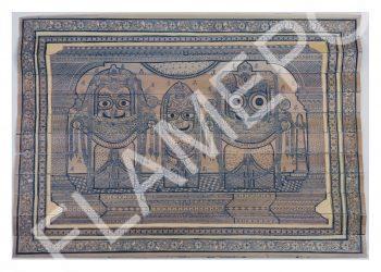Jagannath, Subhadra, Balbhadra <br> <span class="tsize">(14 X 20 in)</span>