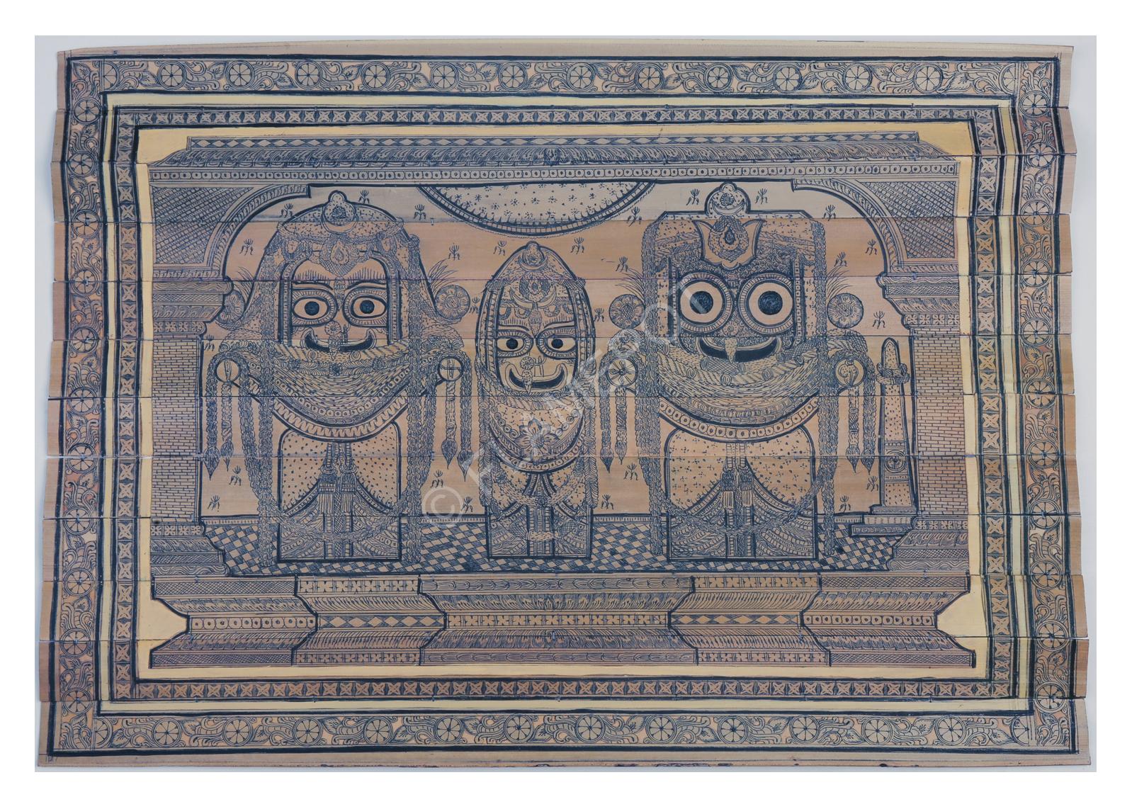 Jagannath, Subhadra, Balbhadra <br> <span class="tsize">(14 X 20 in)</span>