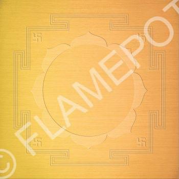 Lakshmi Yantra – Copper Gold Plated <br> <span class="tsize">(4 X 4 in)</span>